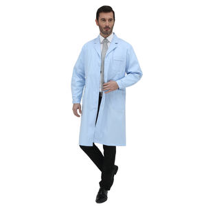 Uniformes de soins infirmiers médicaux uniformes de médecin à manches courtes ensembles de gommage clinique à manches longues hauts pantalons blouse de laboratoire uniforme bleu - Product Image 6