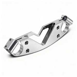 Service de tournage et fraisage de billettes en aluminium anodisé, couvercle de jugulaire de potence triple personnalisé pour Hayabusa selon le dessin 3D du client - Product Image 4