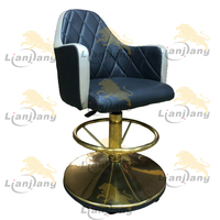 Chaises de jeu de casino de luxe Chaises de casino sédentaires en cuir véritable Chaises de machine à sous rotatives noires