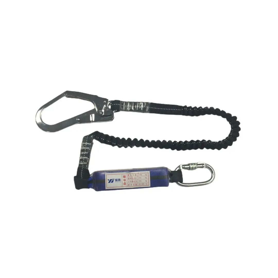 Touw Veiligheid Lanyard Valbescherming Schokdemper Veiligheid Lanyard Energie Absorber Persoonlijke Beschermende Uitrusting Hoge Hoogte Werk