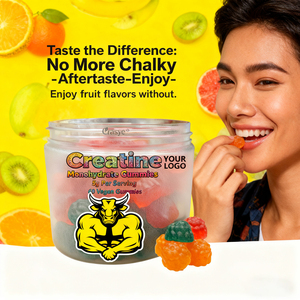 OEM/ODM Gummies de créatine monohydrate à 99,99 %, force, énergie et soutien musculaire, complexe pré-entraînement, complément de créatine 5000 mg - Product Image 3