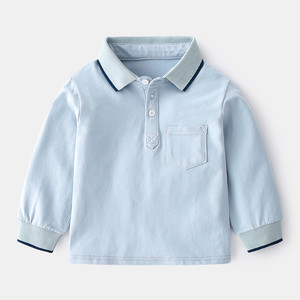 T-Shirt di Alta Qualità all'Ingrosso, 100% Cotone, Polo a Maniche Lunghe, Abbigliamento per Bambini 2020, Magliette per Bambini - Product Image 5