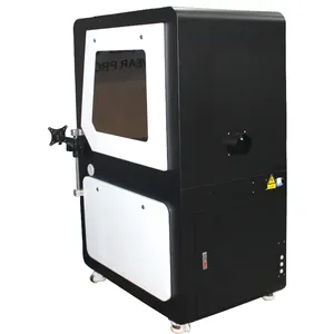 Mesin penanda Laser penanda warna JPT MOPA tertutup grosir 20W 30W 50W serat Laser untuk logam