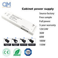 Alimentation électrique pour éclairage monochrome DV12V 60W certifiée CE, alimentation pour éclairage de meubles, armoires, miroirs, certifiée SAA
