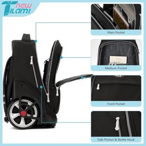 BSCI Large Capacity <b>Travel</b> Duffel <b>Bag</b> with Multipurpose Rolling <b>Backpack</b> for Business <b>Travel</b> on the Go - Product Image 6