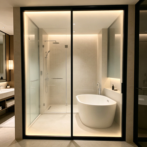 <span class=keywords><strong>Porte</strong></span> <span class=keywords><strong>coulissante</strong></span> <span class=keywords><strong>en</strong></span> aluminium à cadre fin et durable, style moderne minimaliste, <span class=keywords><strong>verre</strong></span> insonorisé, portes de patio pour la décoration de la maison - Product Image 2