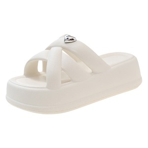 Talons pour femmes et dames femmes sandales plage décontracté diapositives pantoufles avec talon plate-forme sandales chaussures - Product Image 1