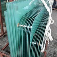 Panneau de verre trempé de sécurité, verre transparent, prix d'usine pour garde-corps d'escalier et mur-rideau