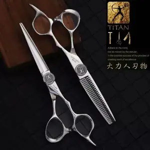 Titan Cắt Kéo Cắt Tóc Đào Tạo Làm Tóc Đầu Shears Kéo Cắt Tóc Kéo Chuyên Nghiệp Tùy Chỉnh Hoàn Hảo 10 Cái