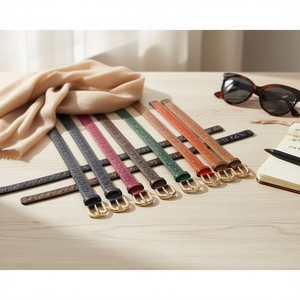 Cintura in Pelle PU G con Logo in Rilievo 2,8 cm, Cintura Moda Donna - Product Image 2