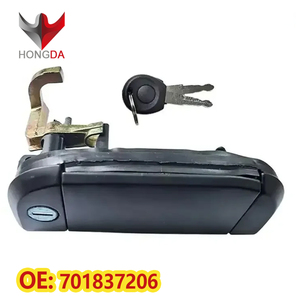 มือจับประตูด้านนอกขวาหน้า พร้อมกุญแจ สำหรับรถยนต์ VW Transporter T4 <span class=keywords><strong>Caravelle</strong></span> รุ่น 701837206 - Product Image 1