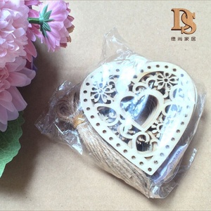 Tự làm đám cưới trang trí bằng gỗ mảng bám hình trái tim khắc Cây giáng sinh treo trang trí Laser khắc kỹ thuật hiển thị - Product Image 5