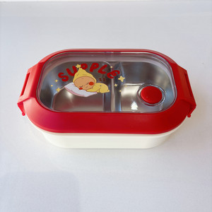 Joyful Stainless Steel Lunch Box <b>Portable</b> Leak Proof Bento Box Suitable for Student Office Food Storage Container - Product Image 2