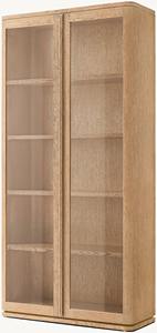 Moderno lujo vidrio gabinete sala de estar muebles sólidos con chapas de roble gabinete de madera aparadores - Product Image 3