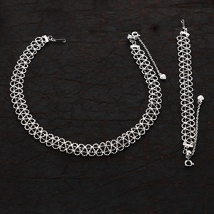 Collier ras du cou en argent 925 à motif floral, bijoux fins pour femmes, à porter tous les jours, romantique - Product Image 3
