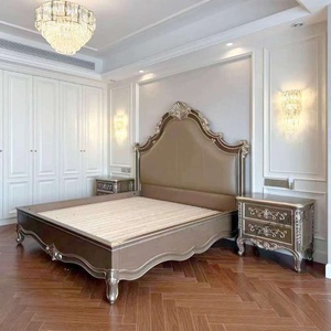 Cama Tapizada con Diseño <span class=keywords><strong>Provincial</strong></span> Francés, con Estructura de Madera de Palisandro Tallada, Ecológica - Product Image 6