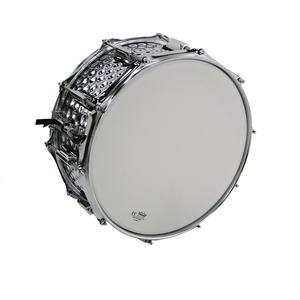 Nouvelle Coque de Tambour Métallique Professionnelle Personnalisée 14 x 6,5 Pouces Percée à la Main avec Peau de Tambour <span class=keywords><strong>REMO</strong></span> et Lugs LP pour Kit de Batterie Snare - Product Image 2