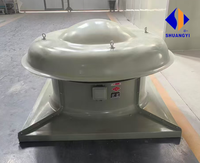 Kipas Buang Aliran Aksial Tahan Ledakan Berbahan Fiber Glass yang Dipasang di Atap, Listrik OEM untuk Bengkel Industri 380V