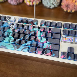 Ensemble de touches translucides Na-ru-to imprimées sur le côté, en PBT, profil <span class=keywords><strong>Cherry</strong></span>, impression par sublimation sur cinq faces pour <span class=keywords><strong>clavier</strong></span> mécanique - Product Image 3