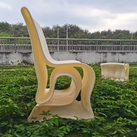 Grand service d'impression 3D FGF, fauteuil et canapé personnalisés en ABS PLA pour la décoration de parcs et de centres commerciaux