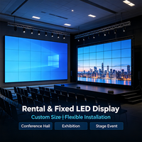 Mur vidéo LED à assemblage sans soudure, module de panneau à verrouillage rapide, écran sur mesure pour location et installation fixe, affichage commercial