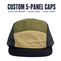 Casquette de camping 5 panneaux personnalisée Highfly, imperméable, séchage rapide, en nylon Ripstop, unisexe, pour la course, le cyclisme, les voyages, OEM, marque privée, faible MOQ