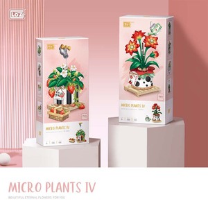 <span class=keywords><strong>LOZ</strong></span> flor edificio ladrillo DIY fresa planta Barbadoslily modelo juguete flor bloque construcción juguete presente ramo ornamento - Product Image 4