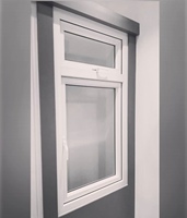 Fenêtres et portes coulissantes modernes en PVC à persiennes pliantes avec double vitrage pour cuisine, vente en gros