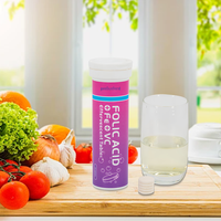 Comprimés effervescents OEM à marque privée Acide Folique Fer Vitamine C – Soutien Nutritionnel Quotidien pour Femmes, Antioxydant, Minéral, Supplément Vitaminique