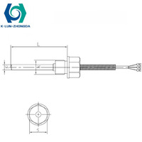 Contrôleur de température à thermocouple de type K KLZD KZW/P-200 -200~450°C Résolution 0,1°C IP65 Acier inoxydable Aluminium OEM