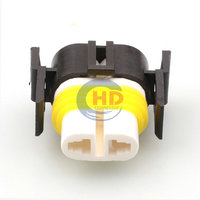 2 cara H11 soket lampu depan colokan cahaya konektor mobil H4 bohlam keramik pemegang kabel silikon HDY029AC-2.8-21