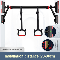 Barre de traction pour entraînement du haut du corps à fixer sur une porte, pour la sécurité à domicile, installation facile