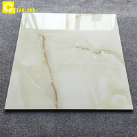 Carrelage en porcelaine gris foncé entièrement poli et émaillé en usine