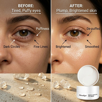 Patchs Hydrogel Contour des Yeux Anti-Poches et Anti-Cernes au Rétinol, Peptides, Caféine et Acide Hyaluronique, Anti-Âge, Marque Blanche, OEM, 30 Paires