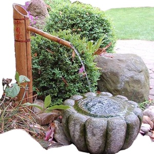 <strong>Japanese</strong> Zen Garden Wash <strong>Stone</strong> Water Basin Kiku Bachi - Product Image 1