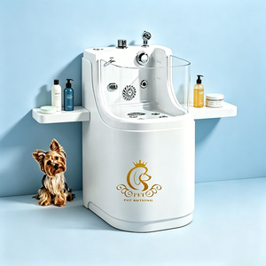 EUR PET Bain de relaxation chauffant pour chien avec jets d'eau, spa de bien-être luxueux et apaisant à hydro-massage - Product Image 3