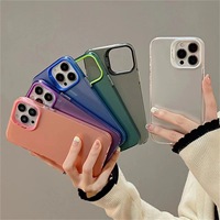Étui de téléphone portable antichoc en TPU et PC coloré pour iPhone 18 17 16 15 14 13 12 11 Pro Max