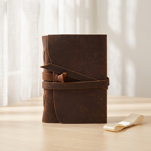 Retro Notebook Notepad Soft Leather Loose-leaf <b>Book</b> Imitation Leather Diary A6 Blank Kraft Paper Portable Ledger - Product Image 1
