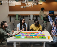 Table tactile pour restaurant, table interactive à levage électrique, kiosque à écran intelligent pour table de jeu, écran tactile 43 pouces