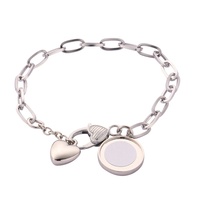 Bracelets vierges en alliage de zinc pour sublimation, faits à la main, bijoux d'amour, cadeaux personnalisés DIY pour activités promotionnelles