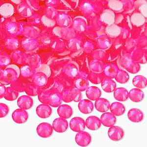 Bobohoo màu sắc mới hotfix Rhinestone số lượng lớn lấp lánh màu sắc SS6-SS30 kính phẳng trở lại thạch sửa chữa nóng sắ<span class=keywords><strong>t</strong></span> trên trang phục - Product Image 3