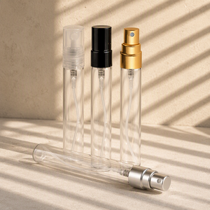 Frascos de Perfume Tubulares de Vidrio Transparente de 2ml, 3ml y 5ml con Pulverizador de Aluminio Anodizado para Envasado de Cosméticos - Product Image 1