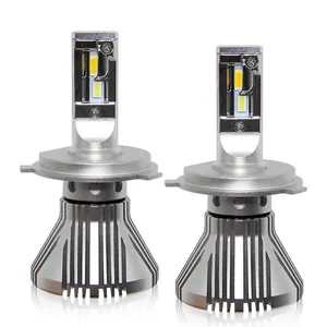 Super Bright 48W 1000LM 8F fanless Led Headlight Bulb DC9-30V H4 H7 H11 9004 9005 9006 3 color LED Headlamp with canbus
