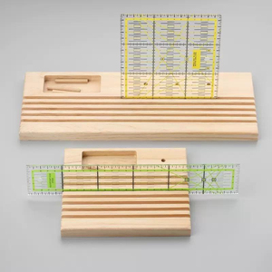 Support en bois pour règle <span class=keywords><strong>de</strong></span> quilting, support d'outils <span class=keywords><strong>de</strong></span> couture, rangement pour bobines <span class=keywords><strong>de</strong></span> <span class=keywords><strong>fil</strong></span>, pour poste <span class=keywords><strong>de</strong></span> travail artisanal, logo personnalisé OEM - Product Image 1