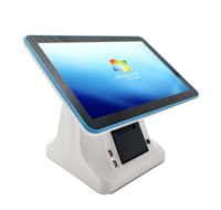 Terminal de point de vente tout-en-un RUINAI, écran tactile 15,6 pouces, imprimante thermique, système d'exploitation Windows/Android, garantie 1 an, blanc, Wi-Fi 6, vente au détail