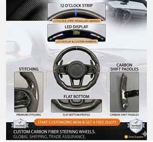 พวงมาลัยคาร์บอนไฟเบอร์สำหรับรถยนต์โตโยต้า ซูปรา บูล เดมอน คิง A90 A91 รุ่นปรับปรุง - Product Image 5