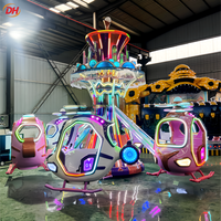 Manège d'hélicoptère à commande autonome Scenic Amusement Equipment Astro Mobile pour enfants et familles