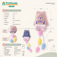Jouet interactif en peluche pour chat, jouet de divertissement et de réduction du stress pour chatons, idéal pour les jeux en intérieur, emballage personnalisable