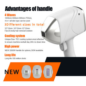 Máquina de depilación láser diodo de 1200W aprobada por MDSAP médica CE 4 longitudes de onda (755nm 808nm 940nm 1064nm) de alta resistencia - Product Image 5