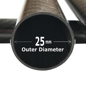 Tabung poros serat karbon Diameter besar 3k hitam Maxi Tech lampu dinding polos lampu disesuaikan dimensi permukaan fitur warna - Product Image 2